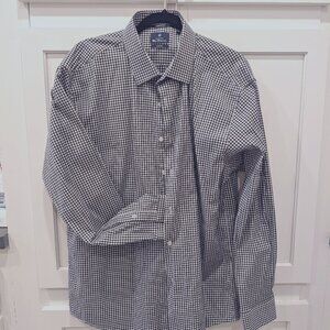 Men's XL Ben Sherman button up shirt, black and white check